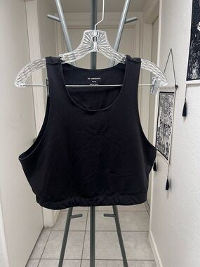 REI Cooperative Black Cropped Tank Top